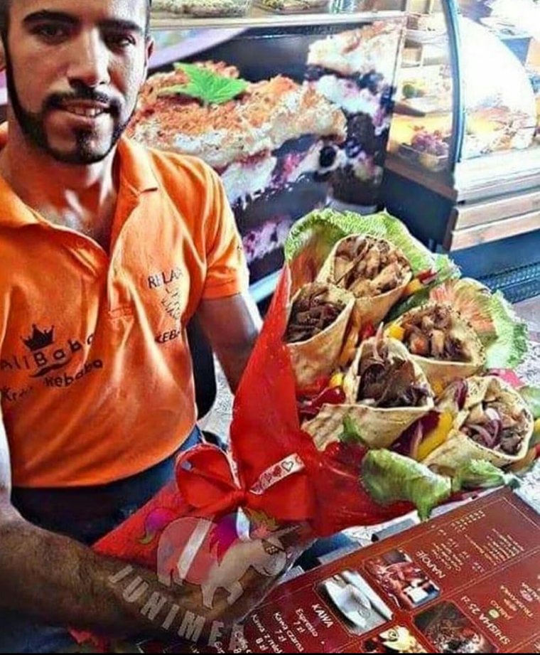 Цветы из шаурмы