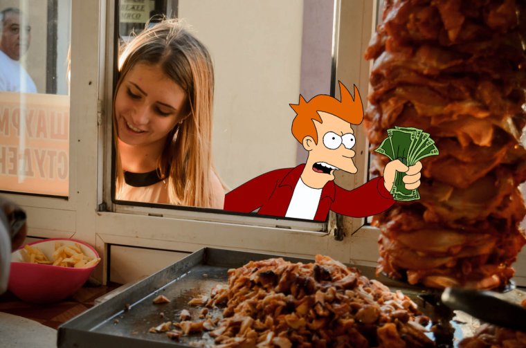 Шаурма на улице