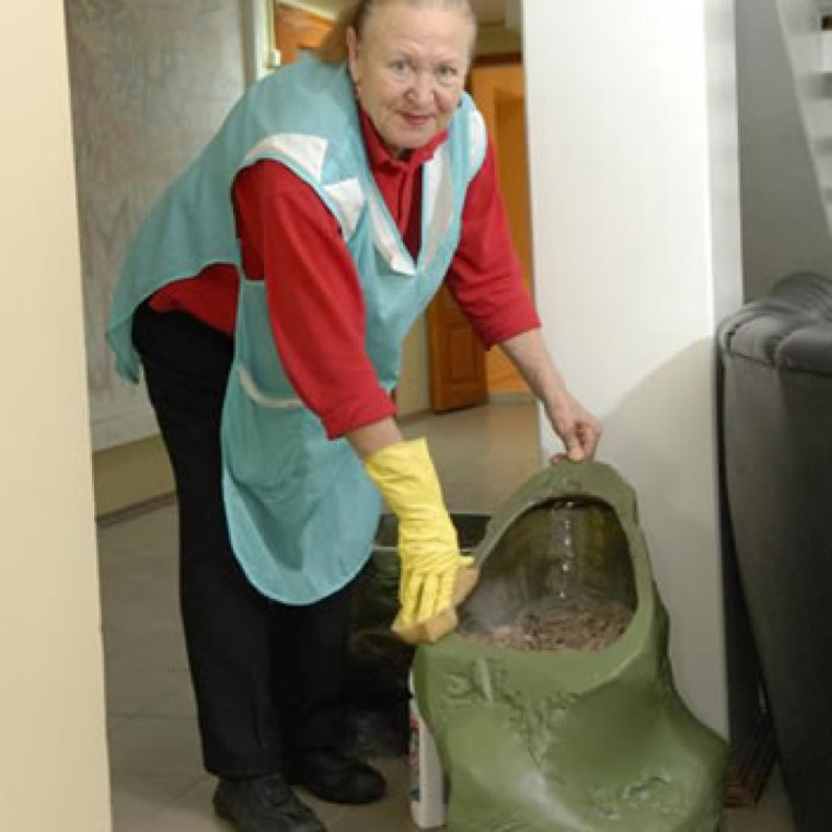 Смешная уборщица