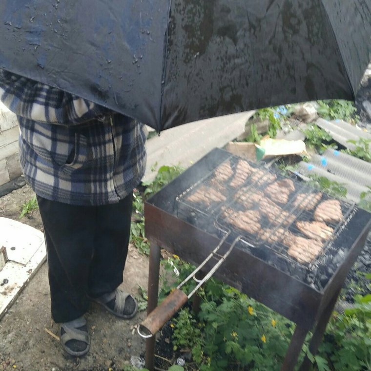 Шашлыки в дождь не помеха