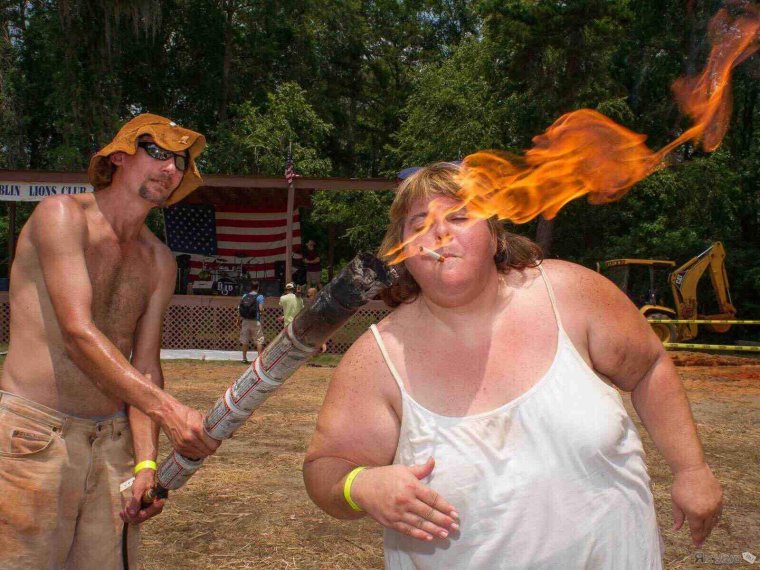 Баба огонь прикол