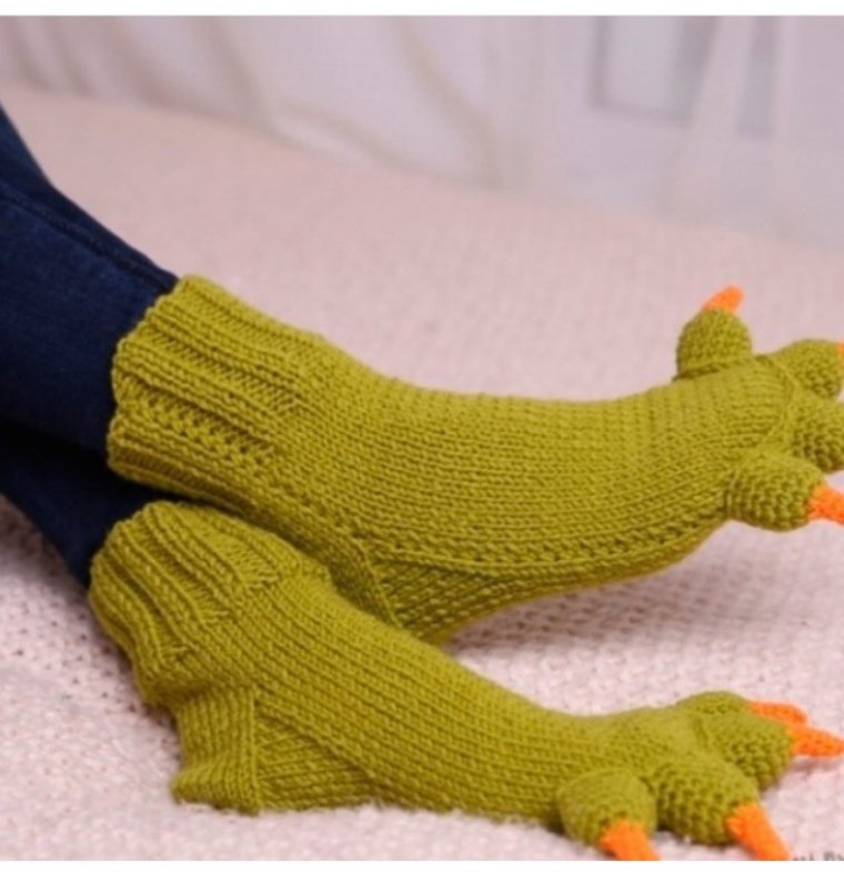 Носки вязаные смешные