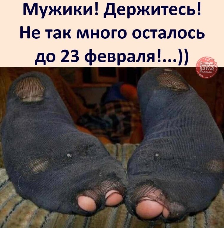 23 Февраля рваные носки