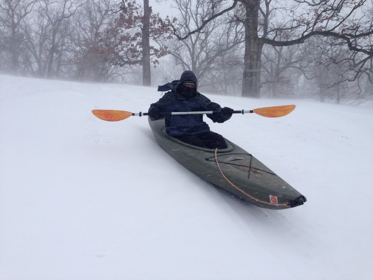 Зимняя байдарка