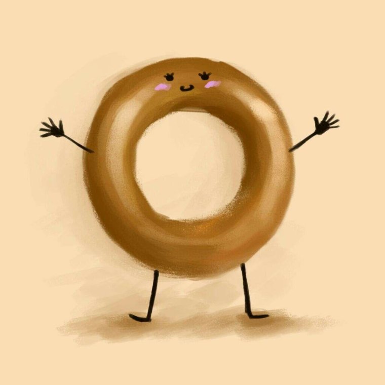 Бублик красивый