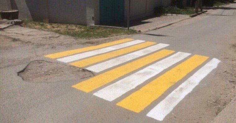 Дорожная разметка приколы