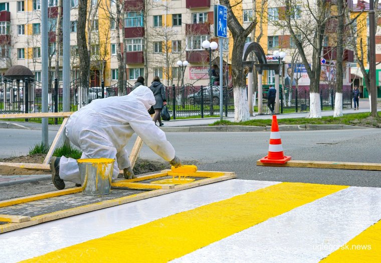 Дорожная разметка странная