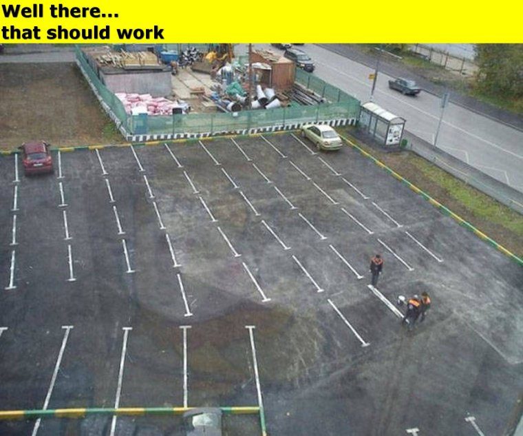 Смешные парковочные разметки
