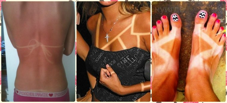 Девушка с автозагаром