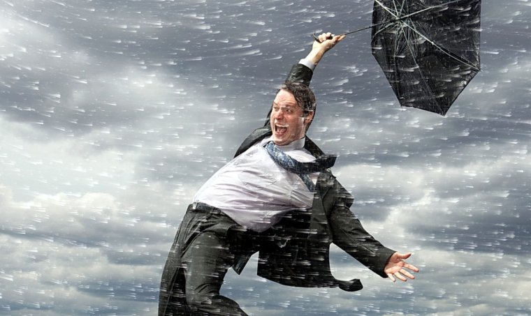 Сильный ветер