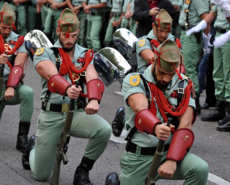 Солдаты испанского легиона