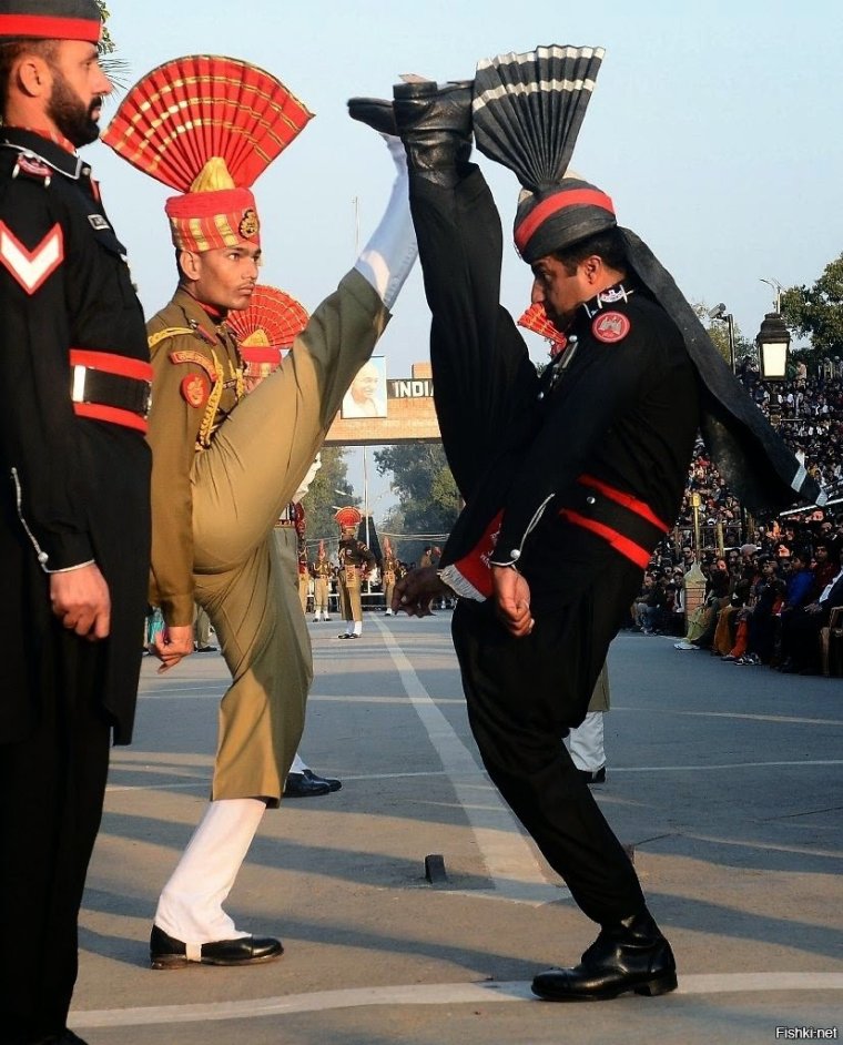 Смена караула Индия Пакистан