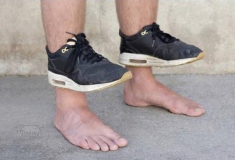 Смешная обувь для мужчин