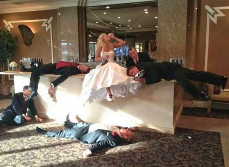 Смешная драка на свадьбе