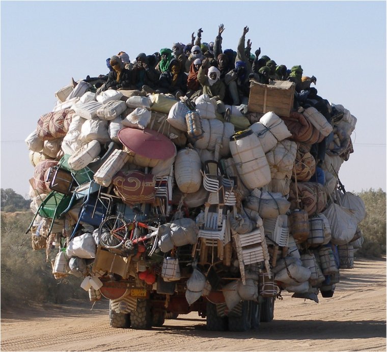 Перегруженная машина