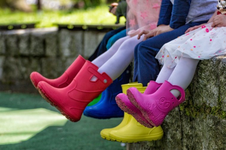 Розовые резиновые сапоги evercreatures Daisy Wellie