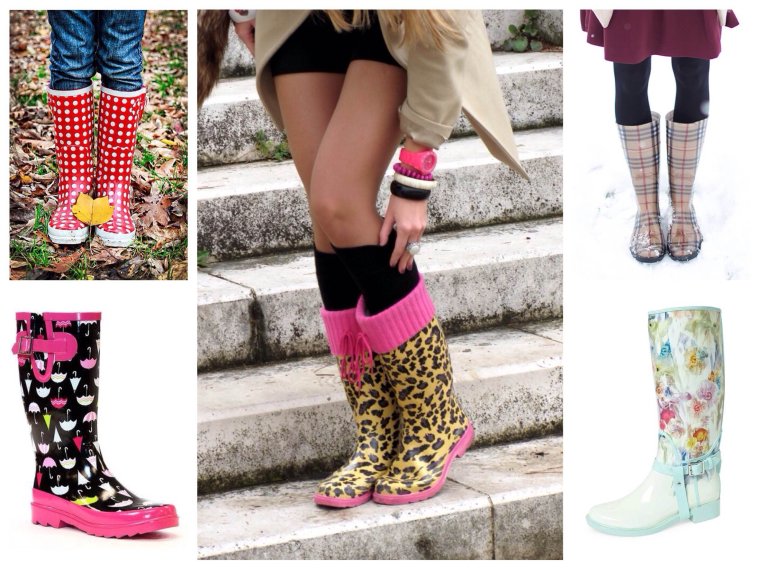 Веселые резиновые сапоги