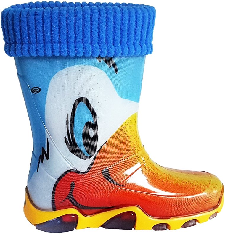 Резиновые сапоги детские с пингвином