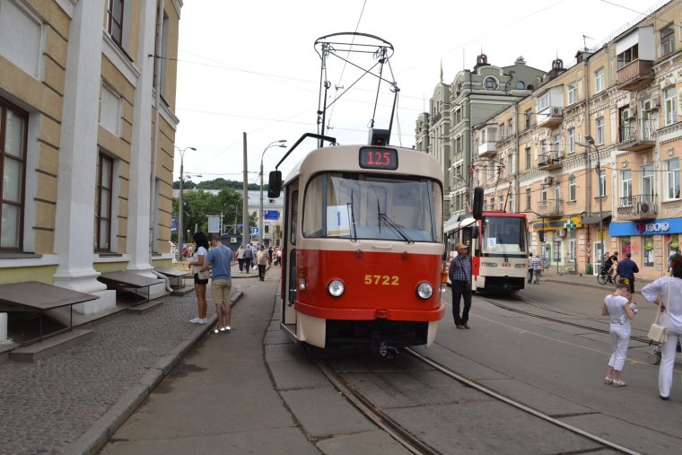 Парад киевских трамваев