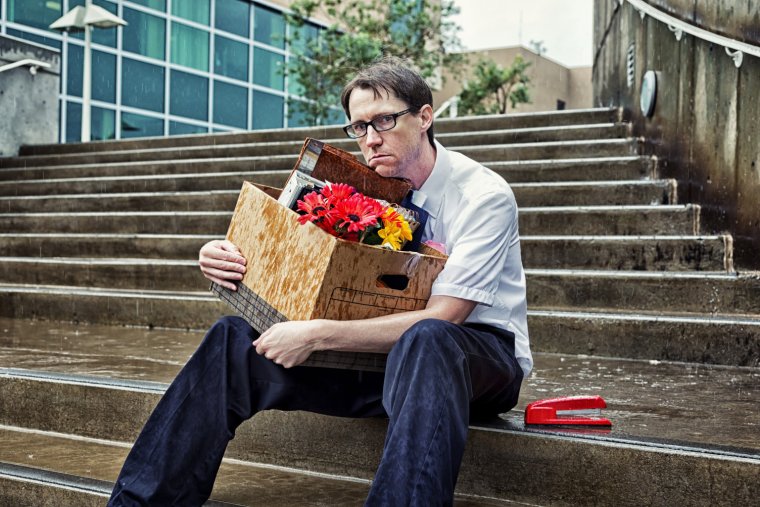 Безработный человек