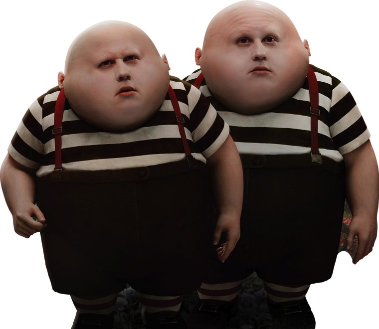 Алиса в стране чудес толстяки два брата