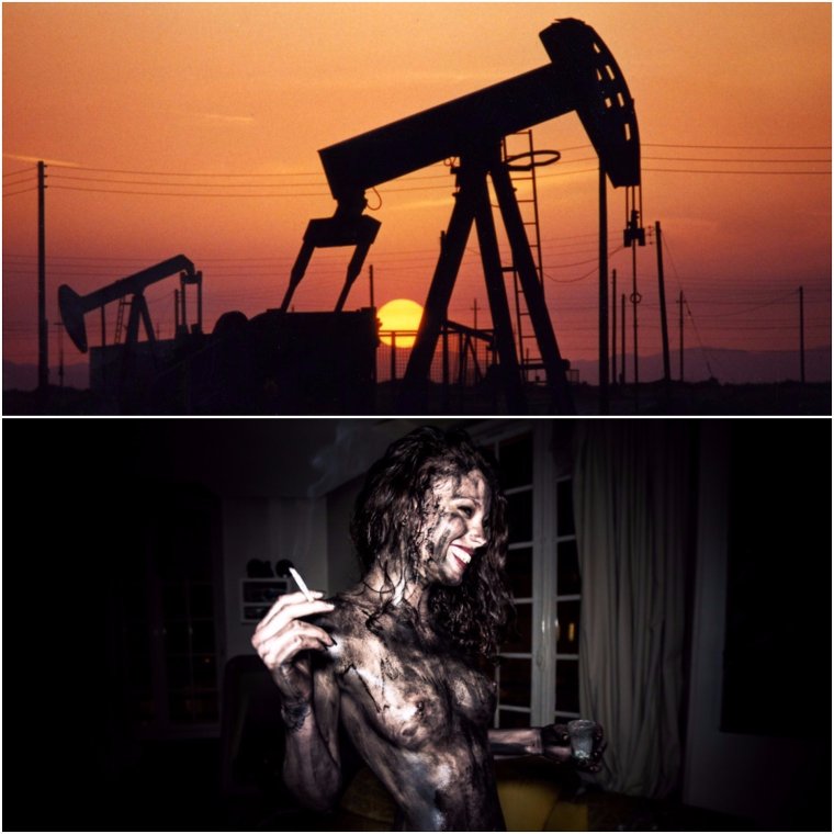 Нефтяник в нефти