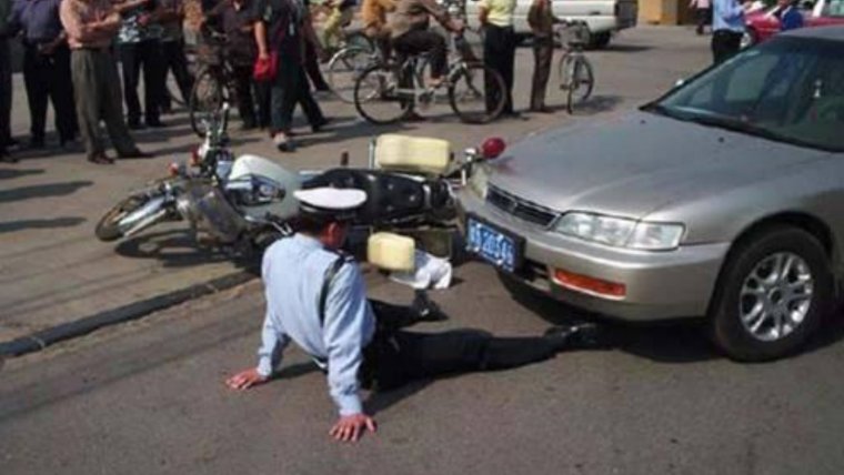 Китайский гаишник прикол