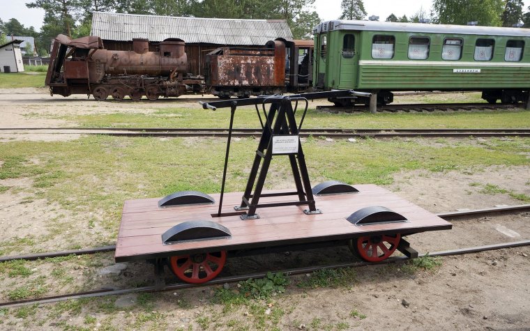 Музей Паровозов в Переславле-Залесском дрезина