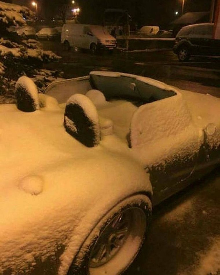 Смешные машины зимой
