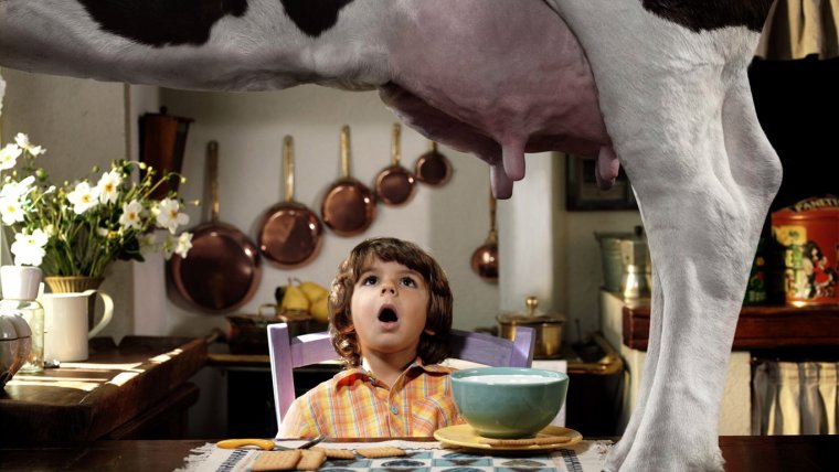 Креативная реклама молока