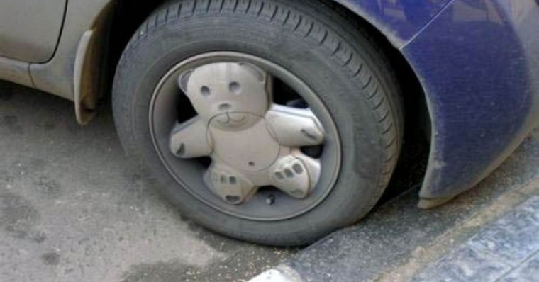 Колпаки на колеса смешные