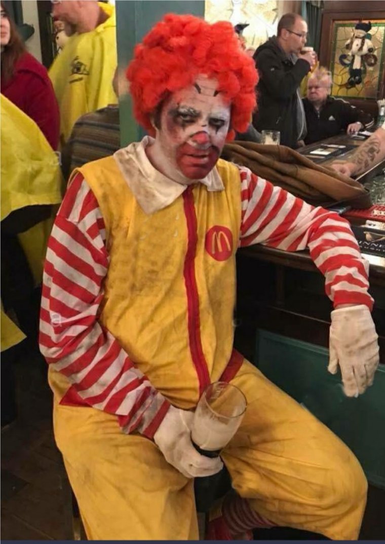 Клоун Рональд Макдональд злой