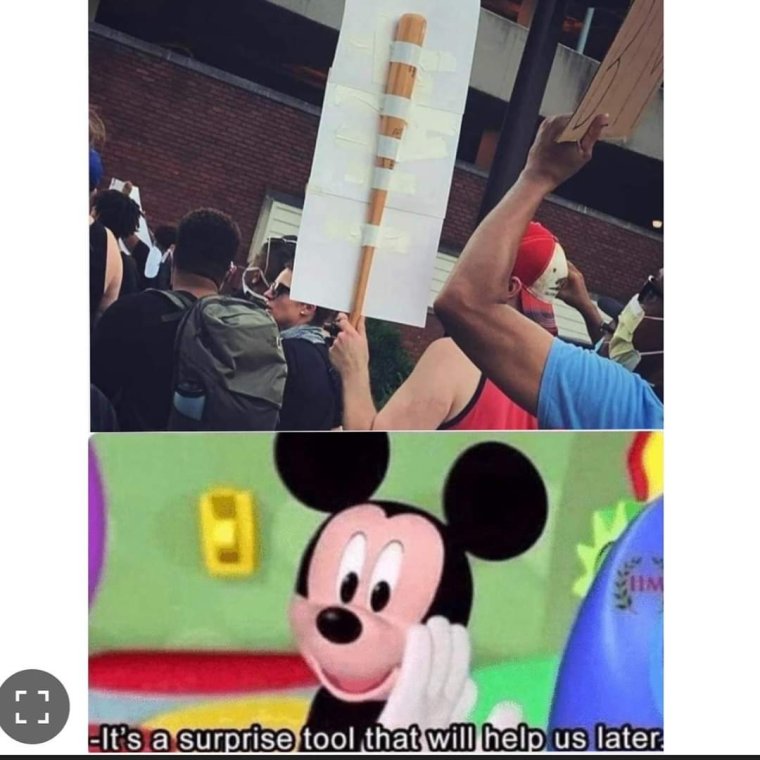 Мем с Микки Маусом