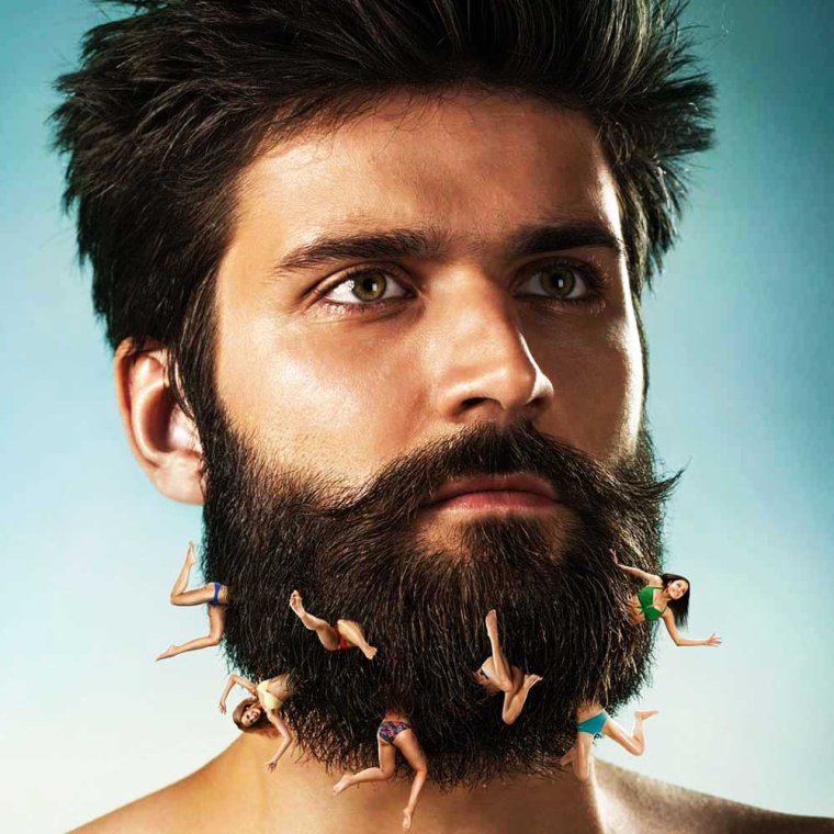 Креативные бороды мужские