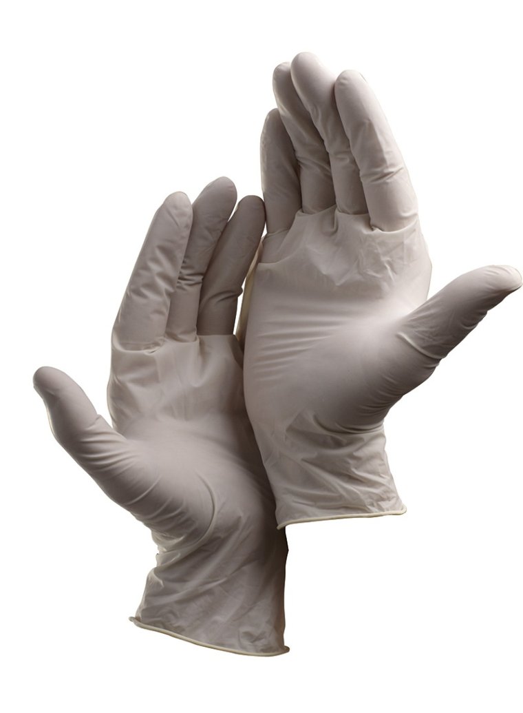 Перчатки одноразовые Латек l