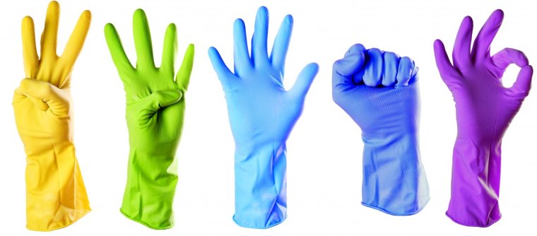 Перчатки медицинские цветные