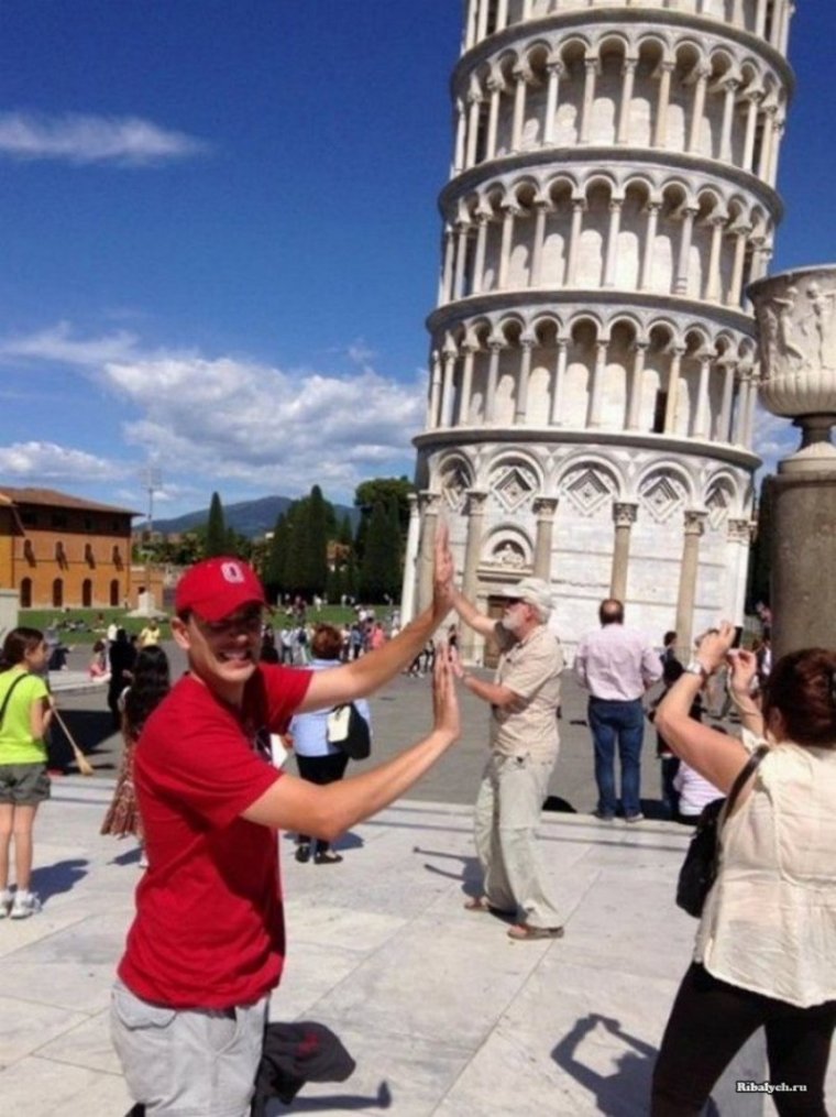 Лучшие фото с Пизанской башней