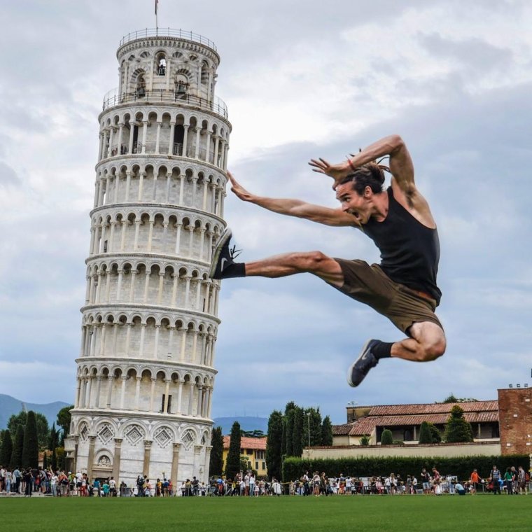 Искусственная перспектива Пизанская башня
