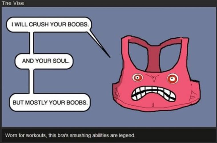 Поддерживающий бюстгальтер юмор