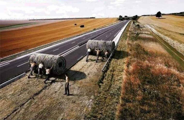 Прикольная дорога и