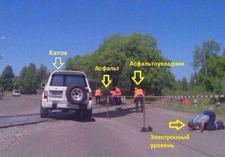 Шутки про дорожные работы
