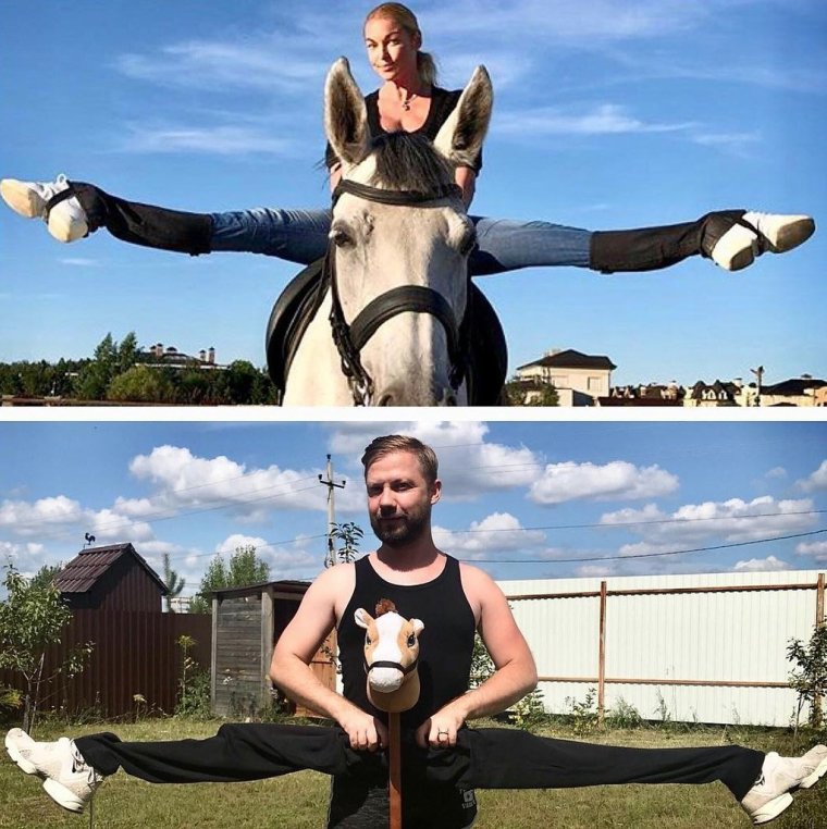 Парень пародирует звезд