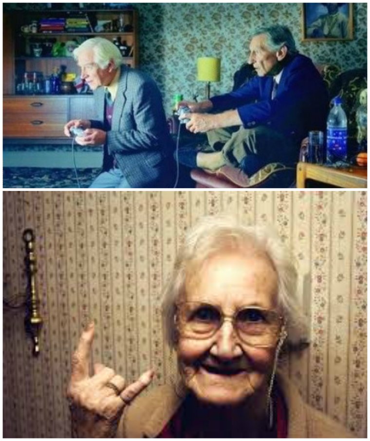 Смешные пенсионерки