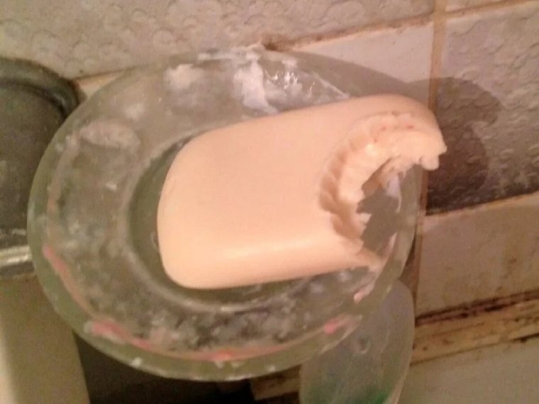 Откусанное мыло