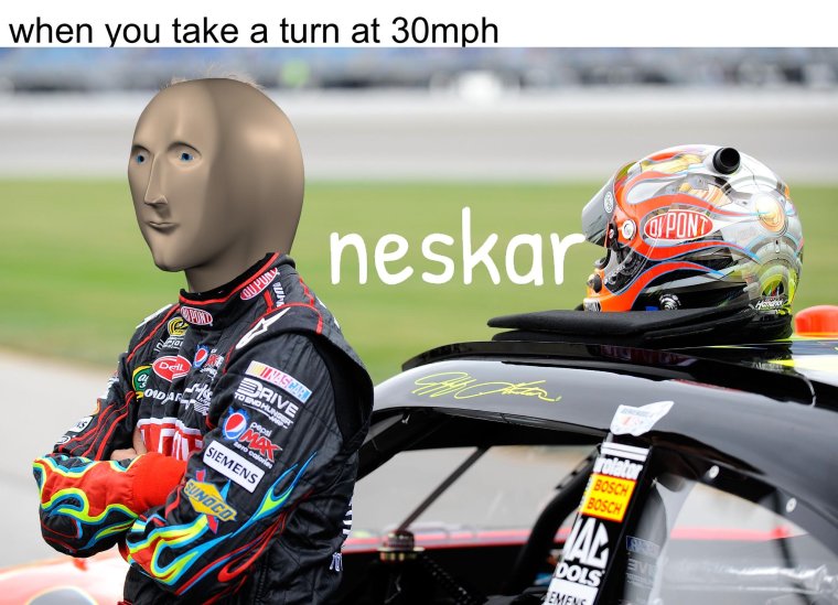 Гонщик Мем Стонкс