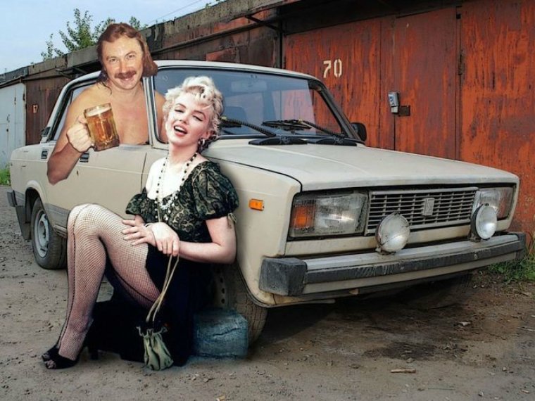 Баба на жигулях