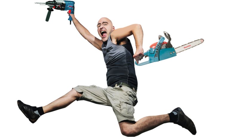 Мужчина с инструментом