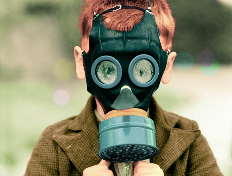 Смешной противогаз