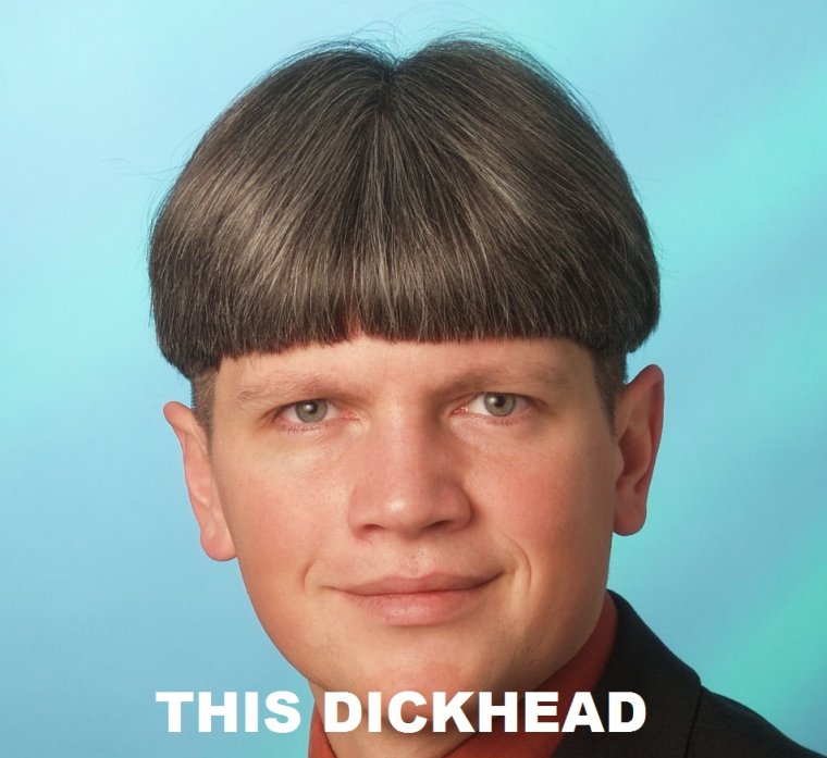 Горшок на голове прическа