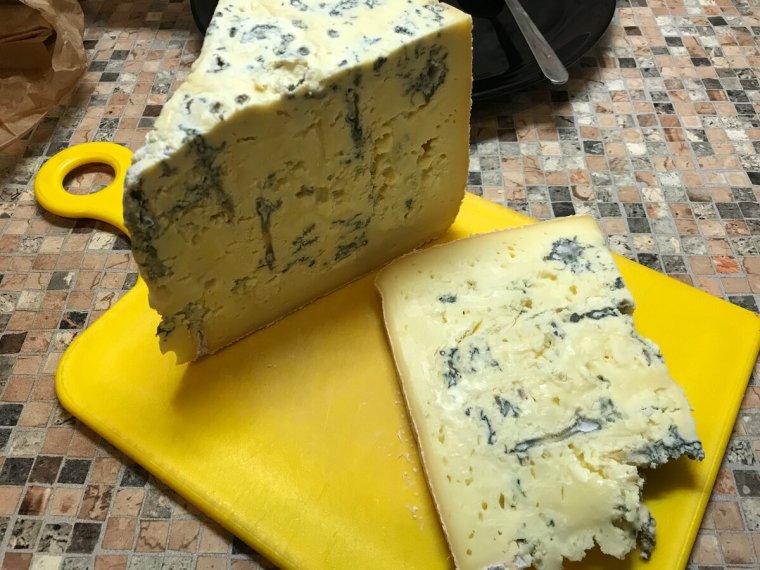 Твердый сыр с плесенью